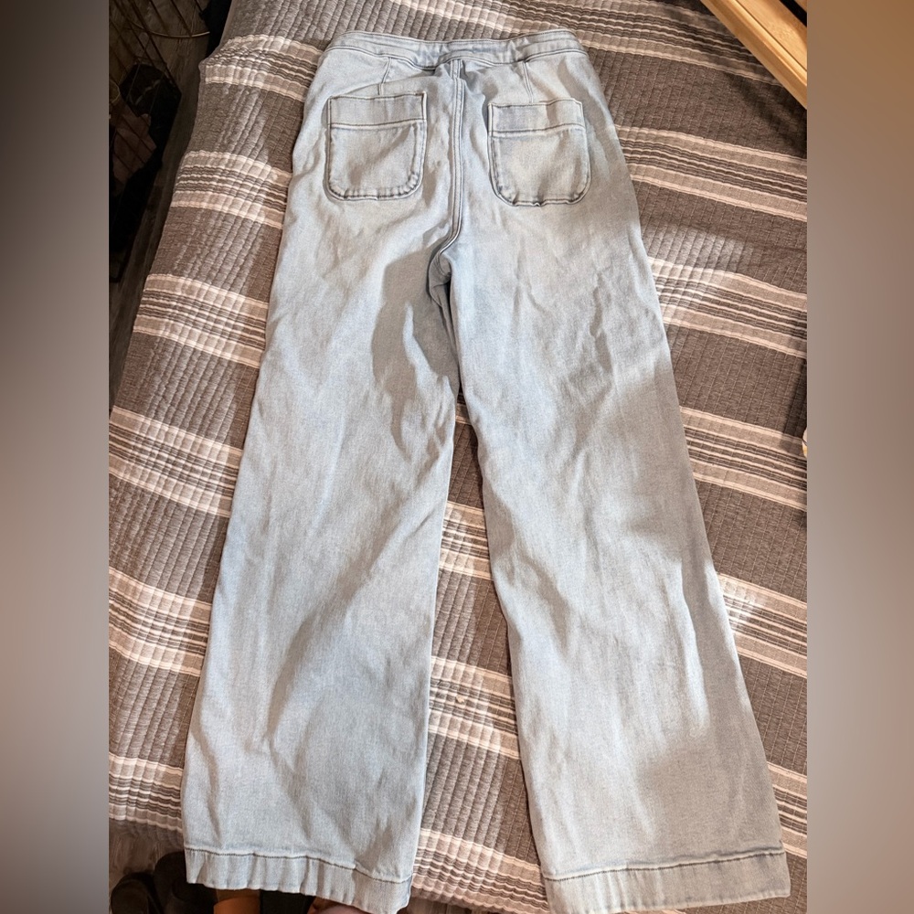 TWO for price of One! LC Lauren Conrad Dark Blue Flare Jeans & light blue pair. - Picture 5 of 5